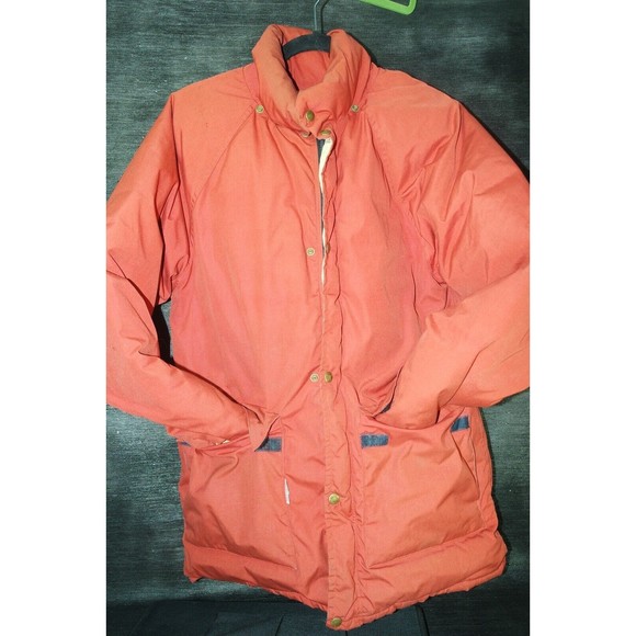 Vintage Trailwise Berkeley CA Mens Puffer Down Jacket Size Medium Rust-Orange - Picture 2 of 13